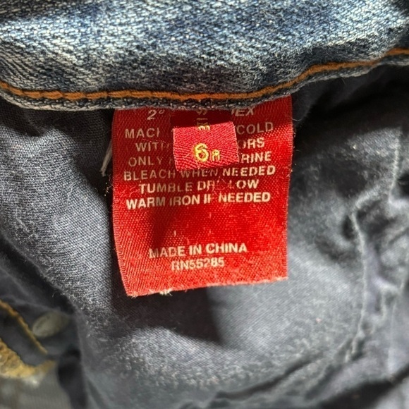 Express Jeans Womens 6 Mia Boot Leg Denim Stretch Y2K Low Rise Party Night Out - Picture 4 of 6